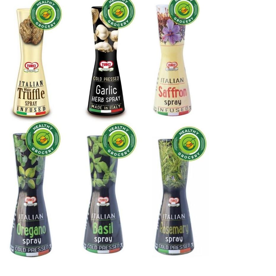 

GROSIR Turci Italian 40ml / Garlic Spray / White Truffle / Oregano / Saffron / Basil / Rosemary serbuuu !