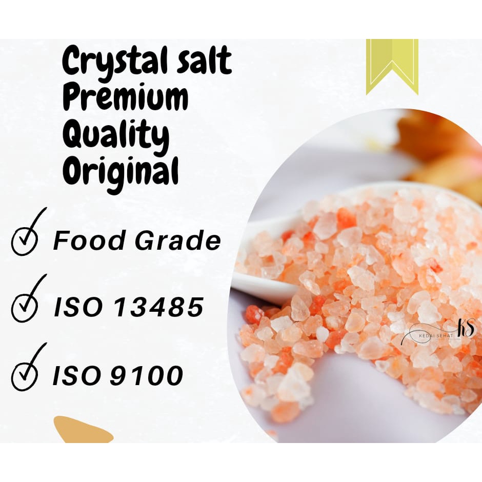 250gr Himalayan Salt Crystal Rocks  - Garam Himalaya Kristal