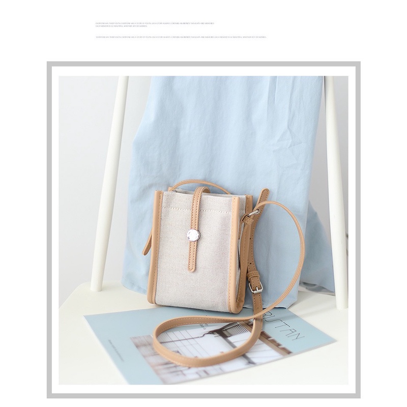 NAOMI - Callista Phone Bag Impor - Tas HP Canvas Premium - Tas Fashion Wanita - Naomi Bag - Tas mini = Tas Simple - poppihola mini bag - phone bag - dikau - tas canvas - tas hp - tote bag