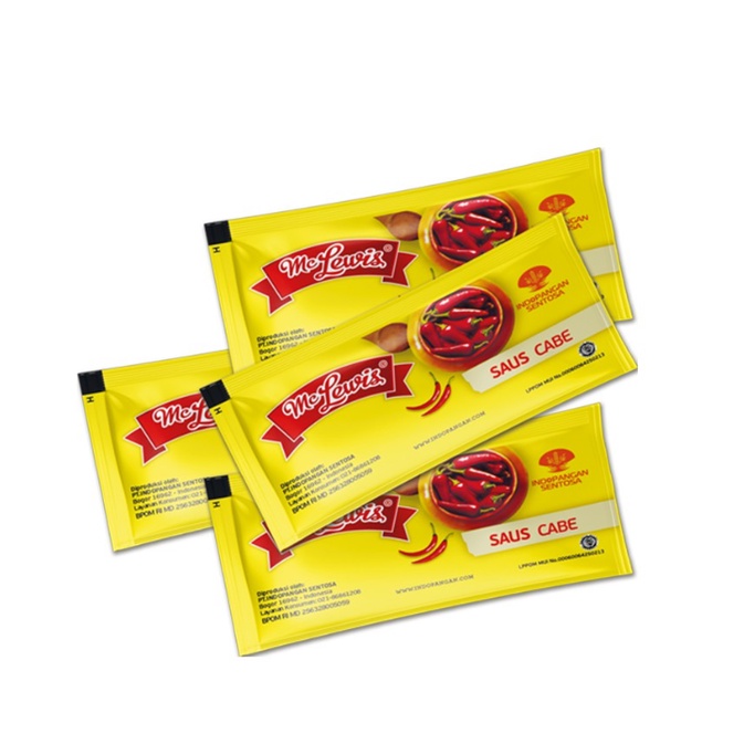 

Mc Lewis Chili Sauce Sachet - 25x9g