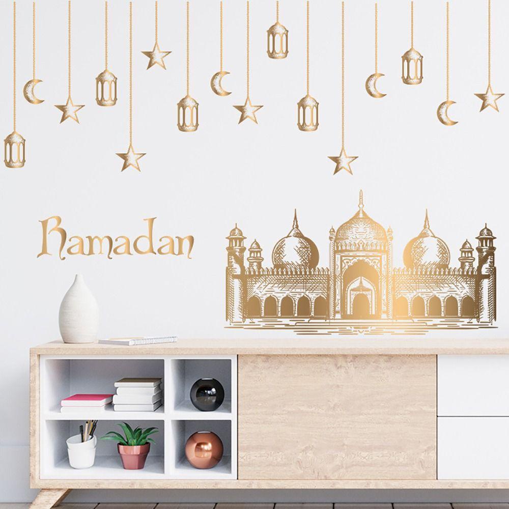 Populer Hadiah Eid Mubarak Dekorasi Rumah Festival Islami Bulan Bintang Lampion