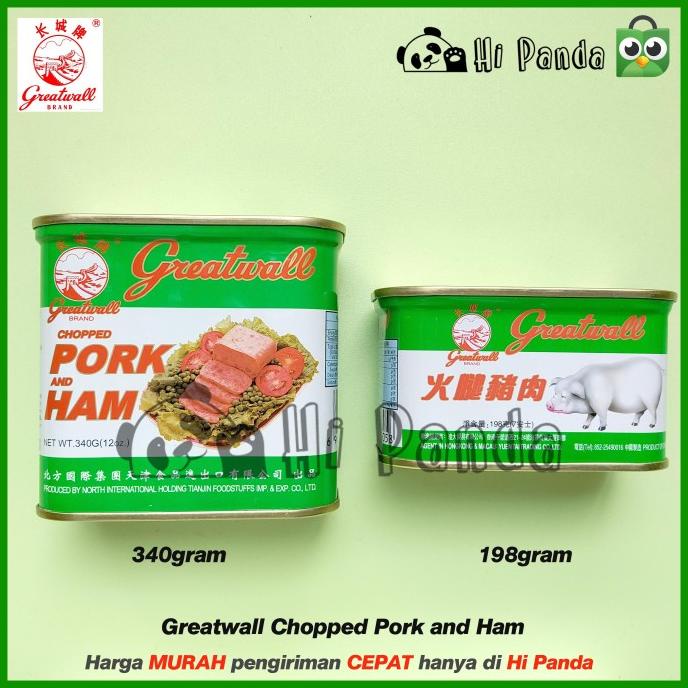 

Greatwall Chopped Pork and Ham - Babi Luncheon Maling Great Wall Cina TERLARIS