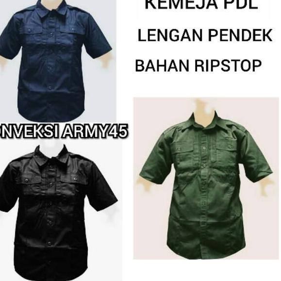 ➬ Kemeja Pdl lapangan Lengan Pendek Tactical outdoor Pria Polos Pramuka ➪