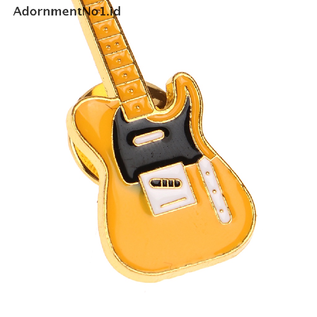 [AdornmentNo1] Retro Gitar Bros Fashion Wanita Pin Perhiasan Kepribadian Punk Bros Pin [ID]