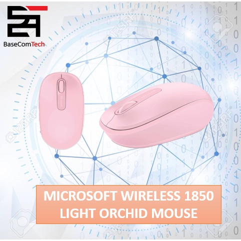 MICROSOFT WIRELESS 1850 LIGHT ORCHID MOUSE