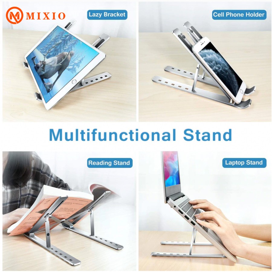 Laptop Stand Portable laptop stand - Dudukan Laptop Aluminium - Meja Laptop