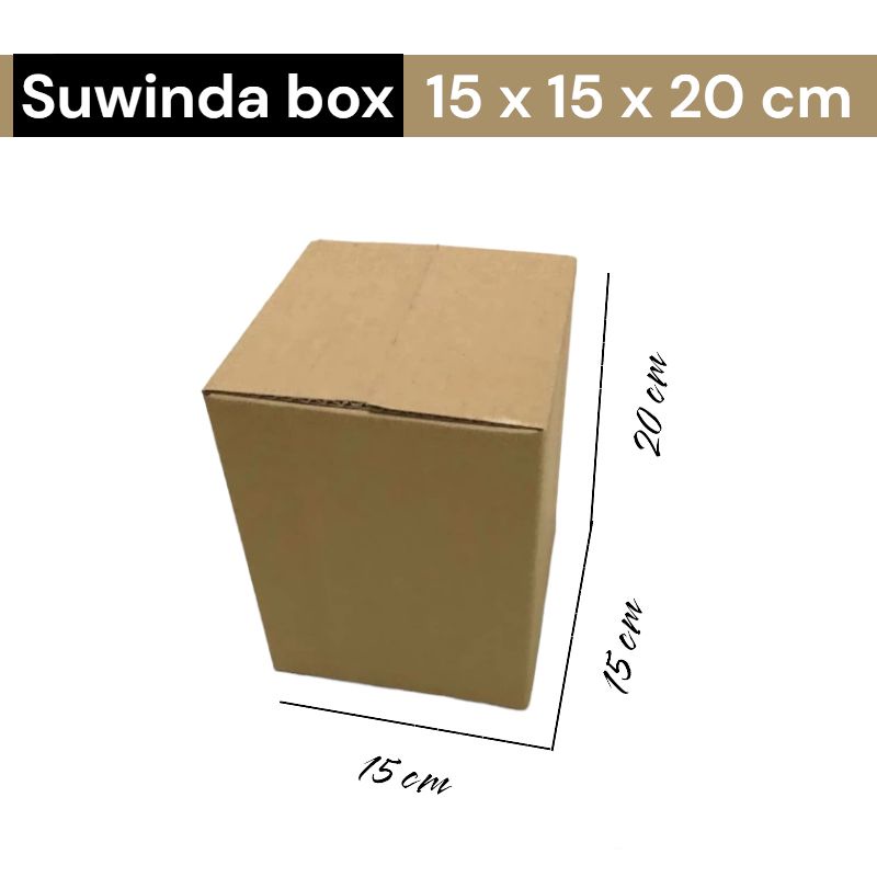 

Kardus karton uk. 15x15x20 cm Kotak Box ST untuk packing Souvenir -dll