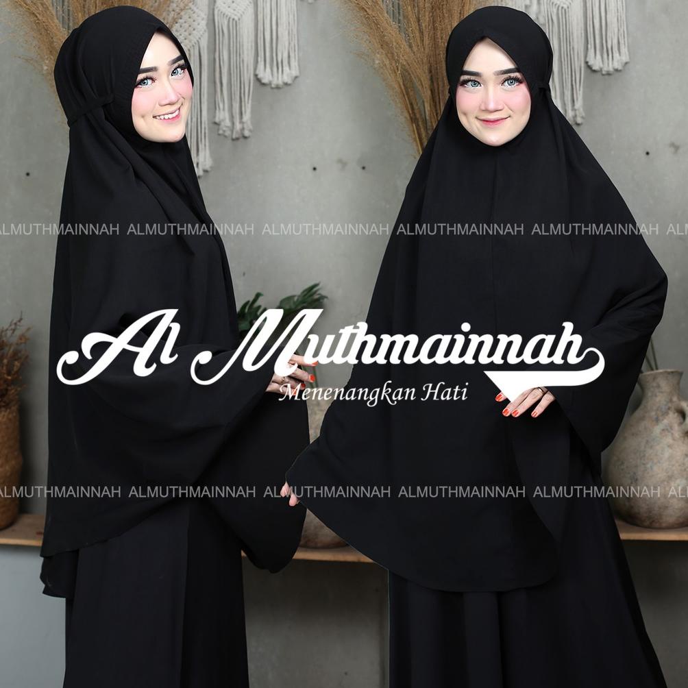 Premium Khimar Kerudung Hijab Jilbab Wolfis Wolpis Adem Maryam Nonpad Tali Xl Xxl Syari Jumbo Bs Sho