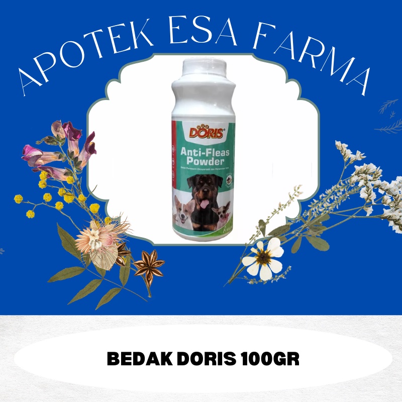 DORIS BEDAK KUTU Anjing - Bedak Doris Anti Kutu Murah -Obat Kutu Kucing BEDAK DORIS