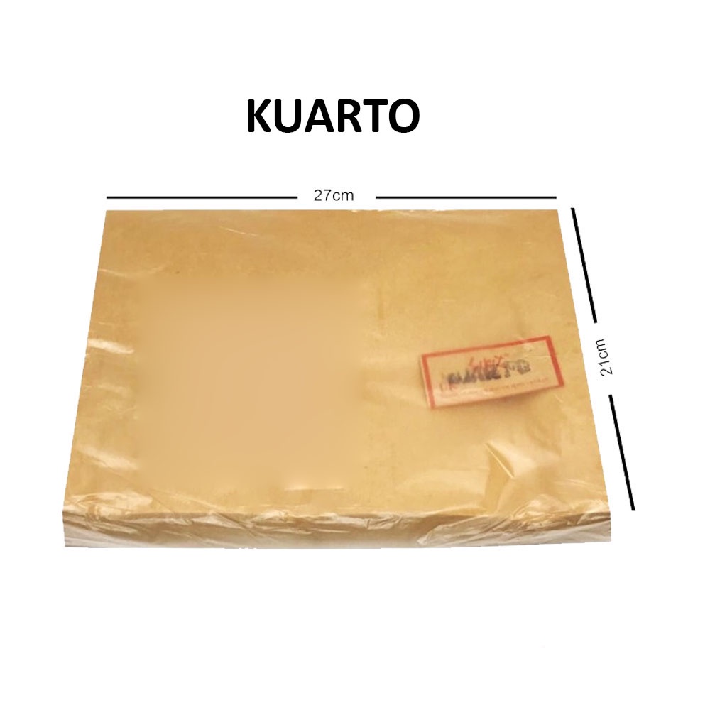 Amplop Coklat Kuarto 100 Lembar 21 x 27 cm Kwarto Envelope