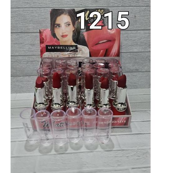 ☺ LUSINAN 12PCS LIPSTIK REVLON MAYBELINE HOLDMORNING NUDE ☻