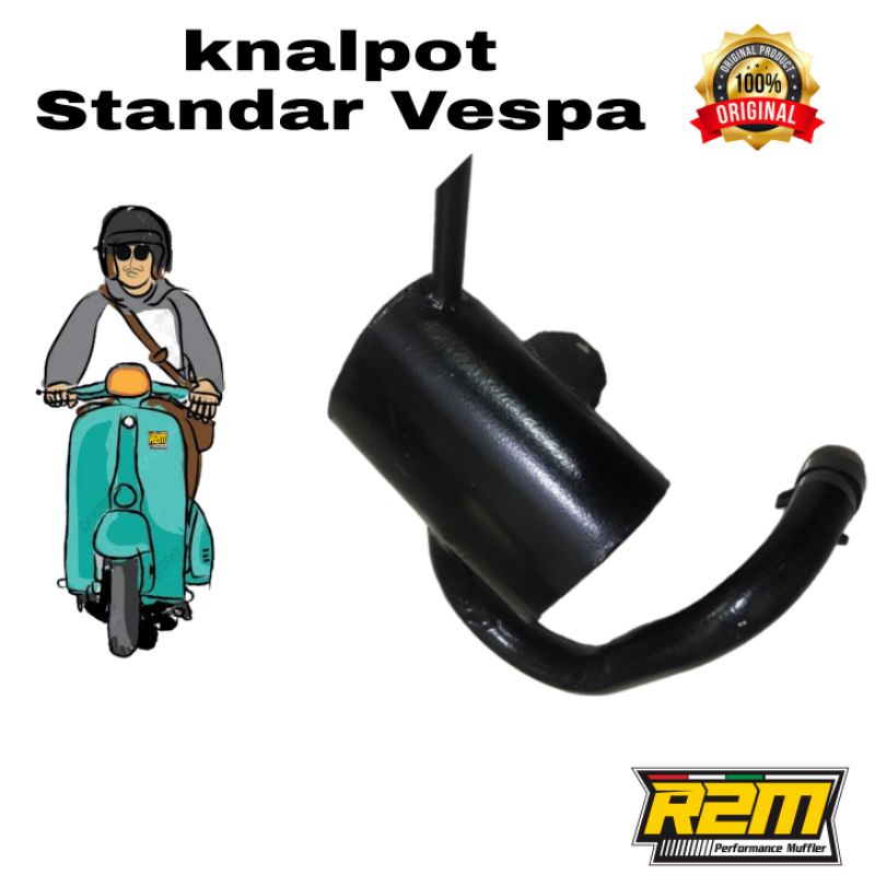 KNALPOT STANDAR VESPA SPRINT/PS/PX/VBB/SUPER