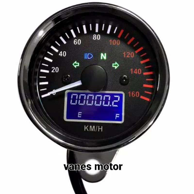 SPEEDOMETER KILOMETER DIGITAL RPM BENSIN FINO RX KING CB VIXION MODEL BULAT UNIVERSAL