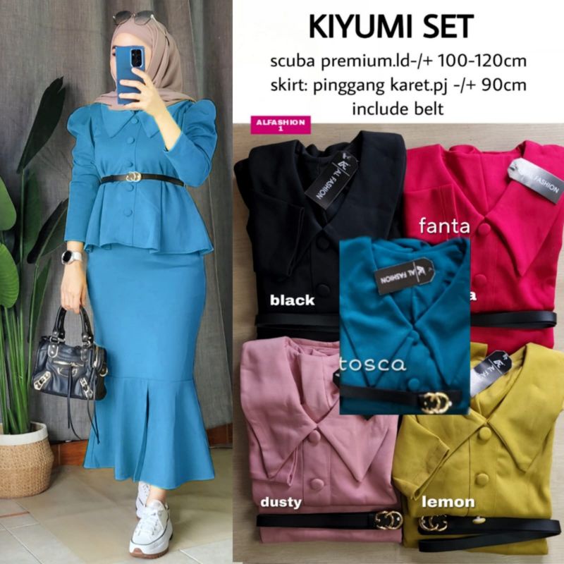 KIYUMI SET ORIGINAL BY ALFASHION SETELAN WANITA BAHAN BERKUALITAS