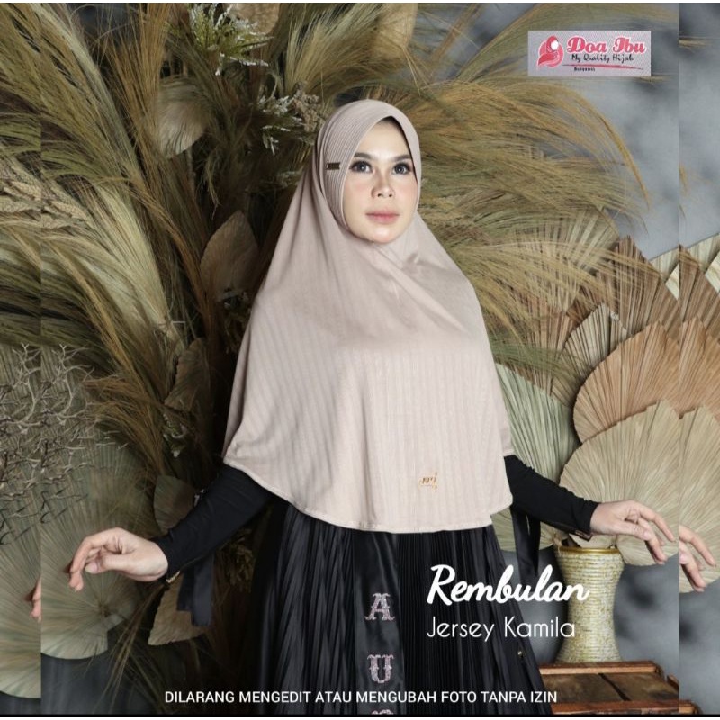 648 Rembulan Jilbab Doa Ibu Size Jumbo L Jersey Kamila/Hijab Doi Ped sabit Busa ori By Bunyamin