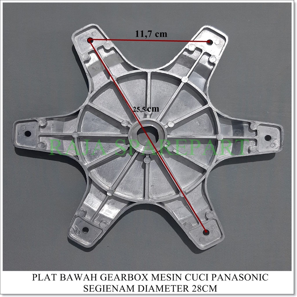 Segi Enam / Plat Bawah Mesin Cuci PANASONIC TOP LOADING 28cm (PBMCP2)