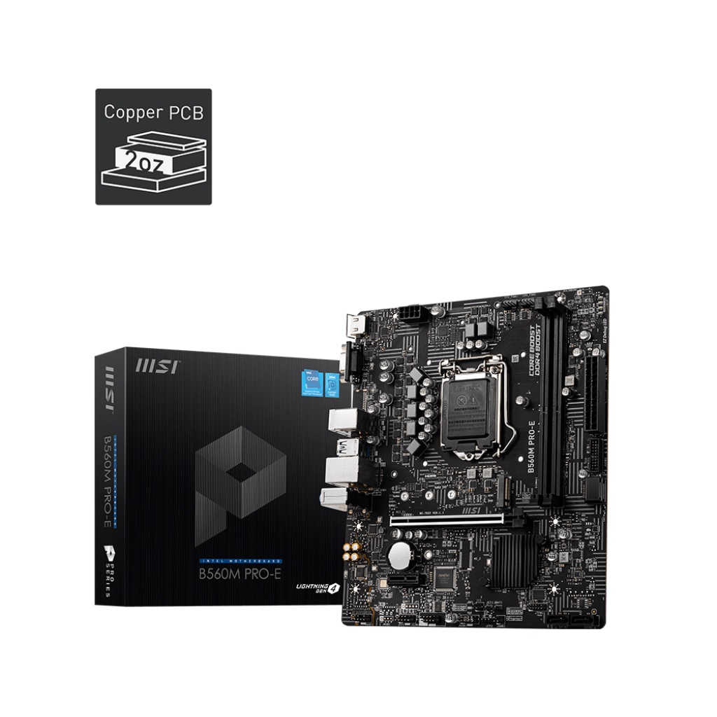 MSI B560M PRO-E Intel LGA1200 B560 DDR4 Rocket Lake Motherboard