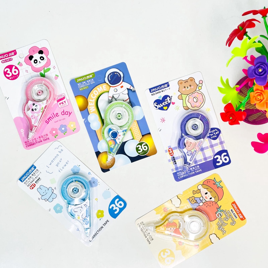 

SOS Correction Tape Fancy 5x36/Pita Koreksi/Tipex Rol/Tip Ex Kering/Tipx Kertas