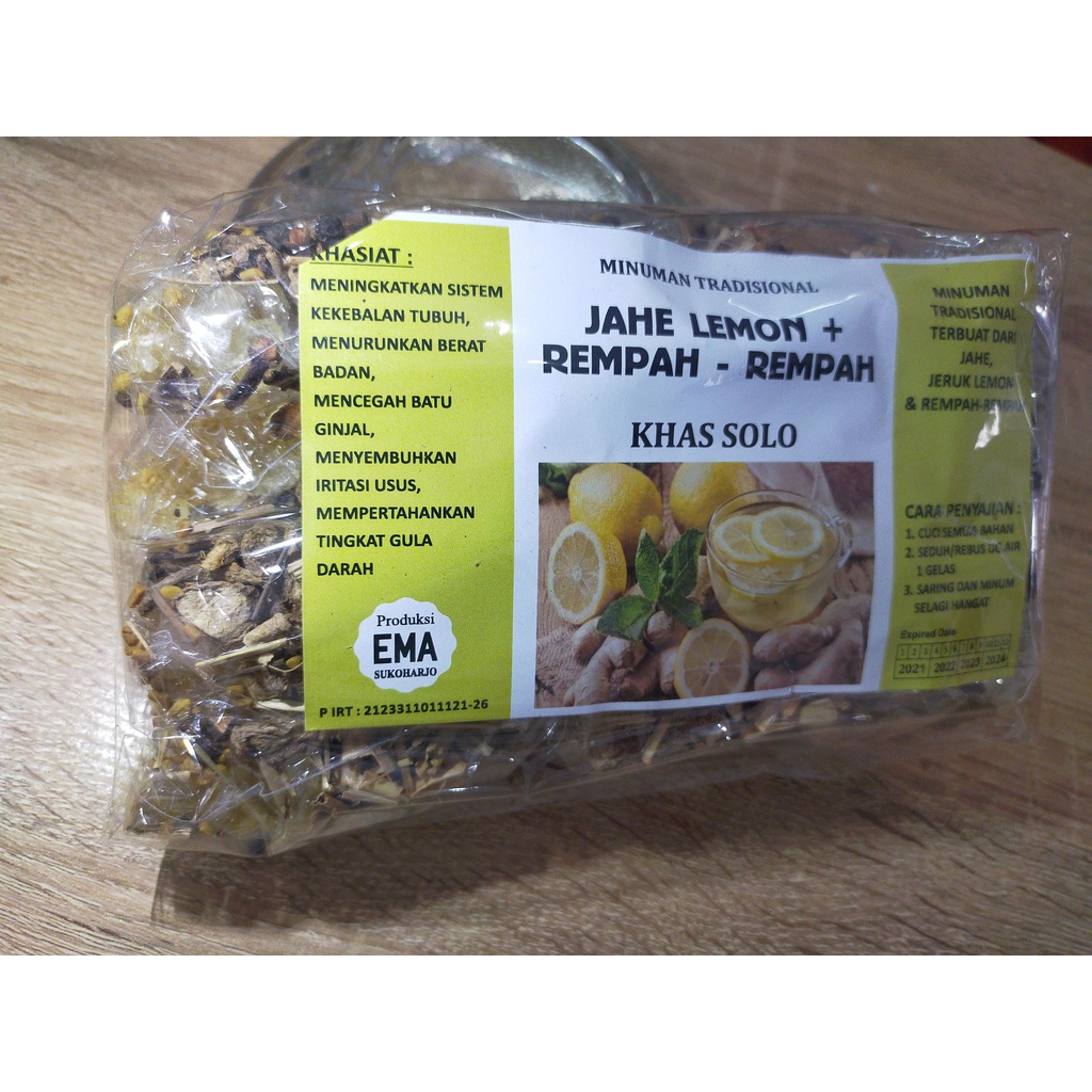 

Minuman wedang Jahe Lemon Rempah (Premium)