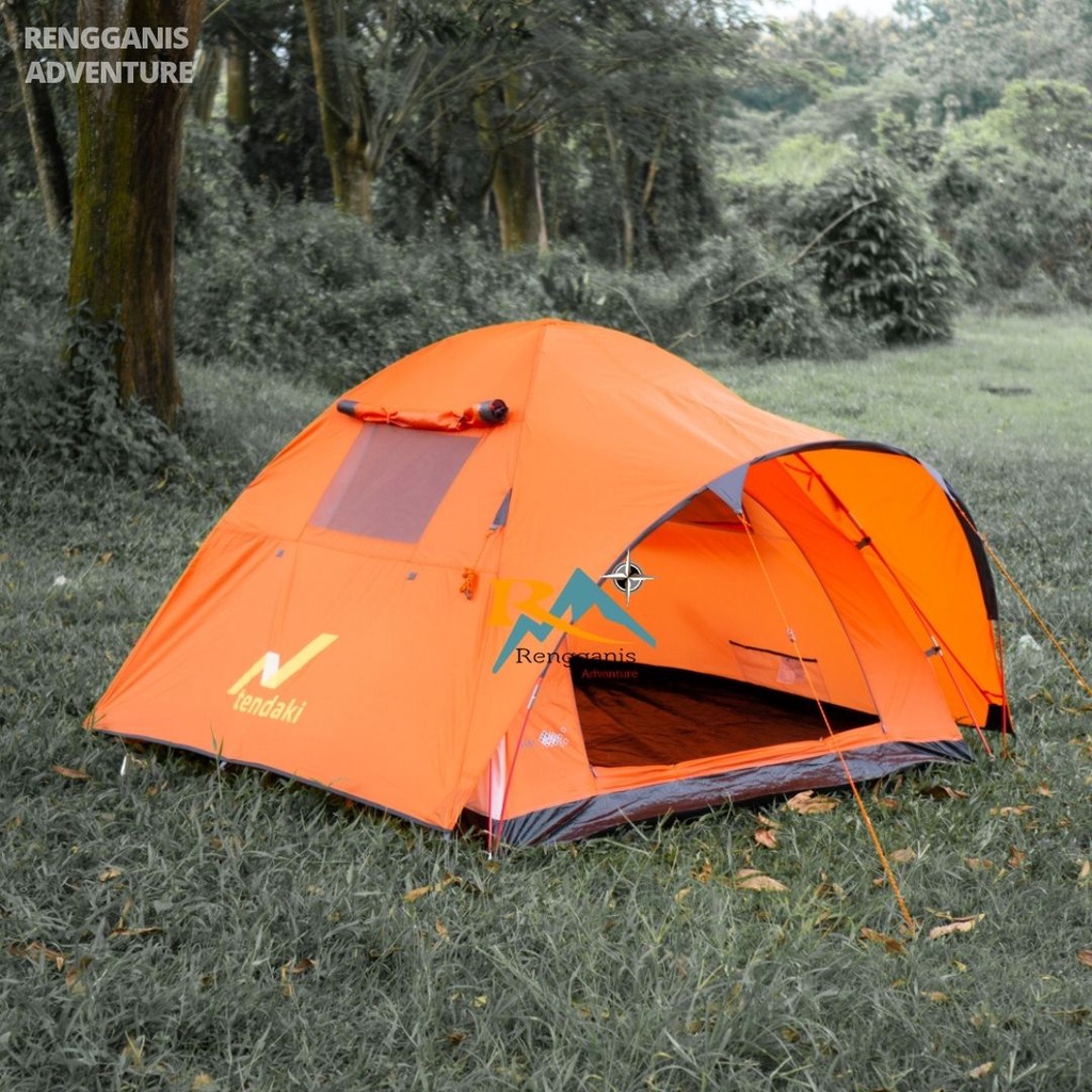 Tenda Camping Java 4 Pro Borneo 4 Orang Frame Fiber Tendaki NSM 4 Orang Kapasitas 4 - 5 Orang