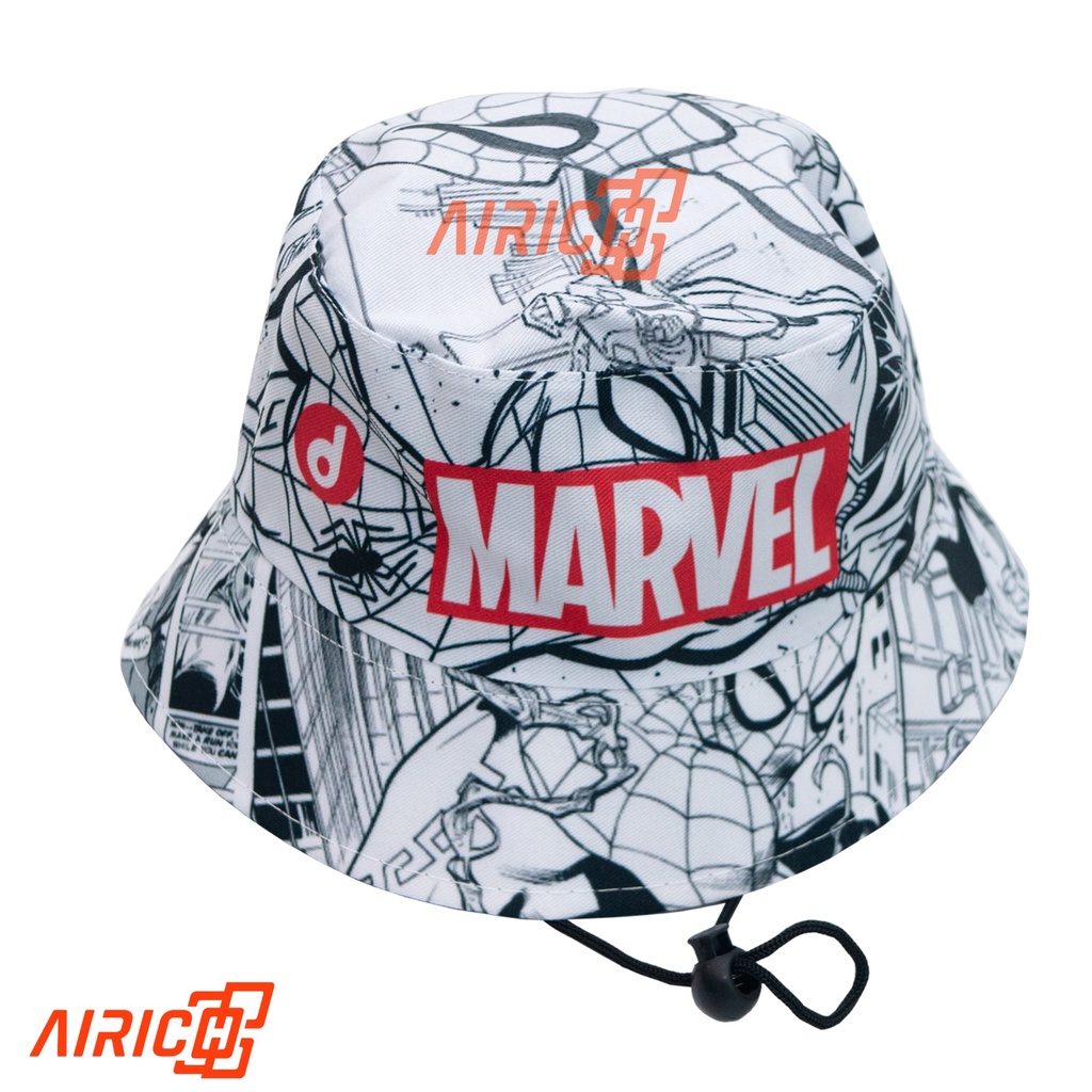 Topi Anak Bucket Keren Anak Laki-Laki  Umur 3 4 5 6 7 8 9 10 Tahun Karakter Marvel / Topi Anak Cowok