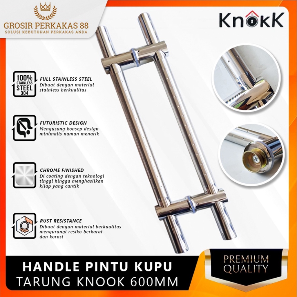 Pegangan Pintu Rumah Gagang Handle Minimalis Kupu Tarung Kayu Kaca