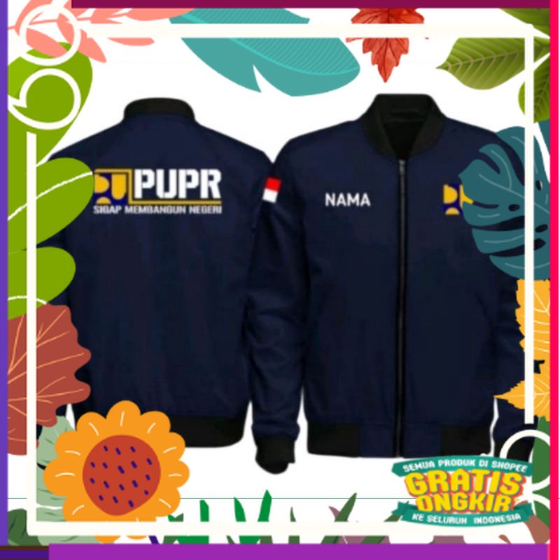 jaket bomber pupr jaket pupr full bordir jaket pu jaket bomber dinas pekerjaan umum jaket dinas peke