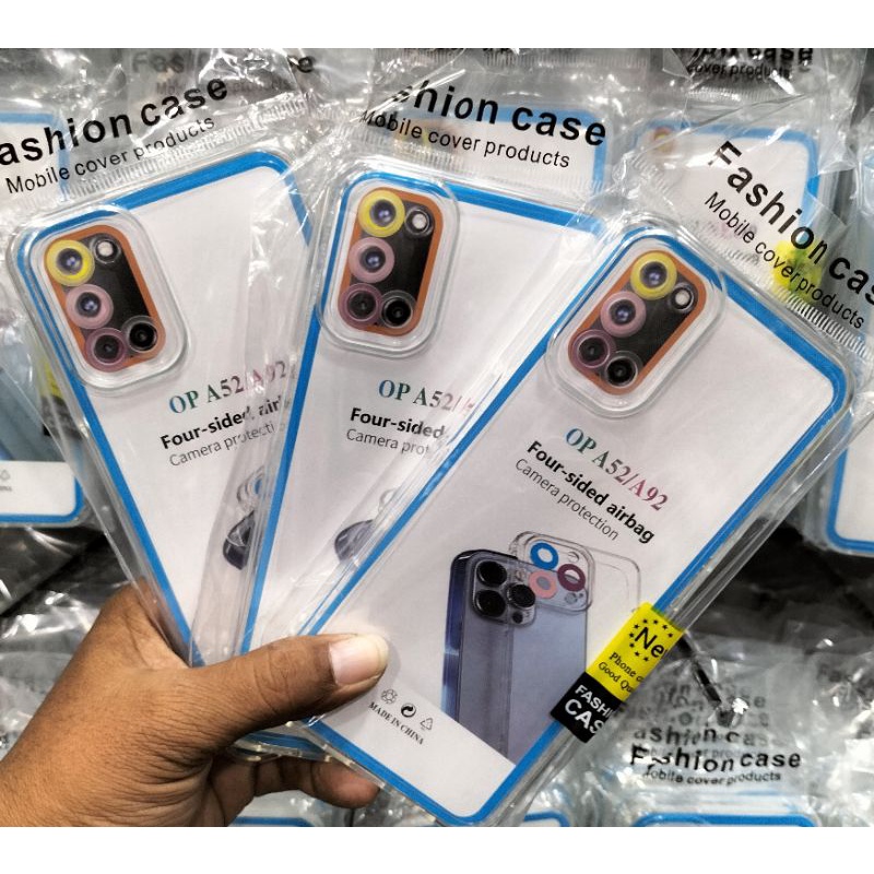 softcase case Airbag silikon Bening Transparan Oppo A92 melindungi Camera hp anda
