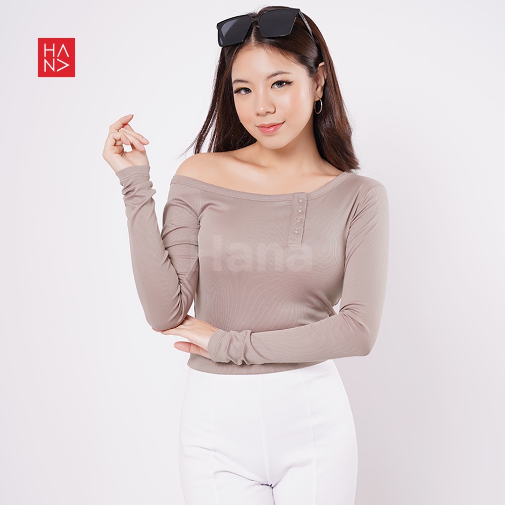 Hana Fashion - Mila Off Shoulder Long sleeve Blouse - TS540