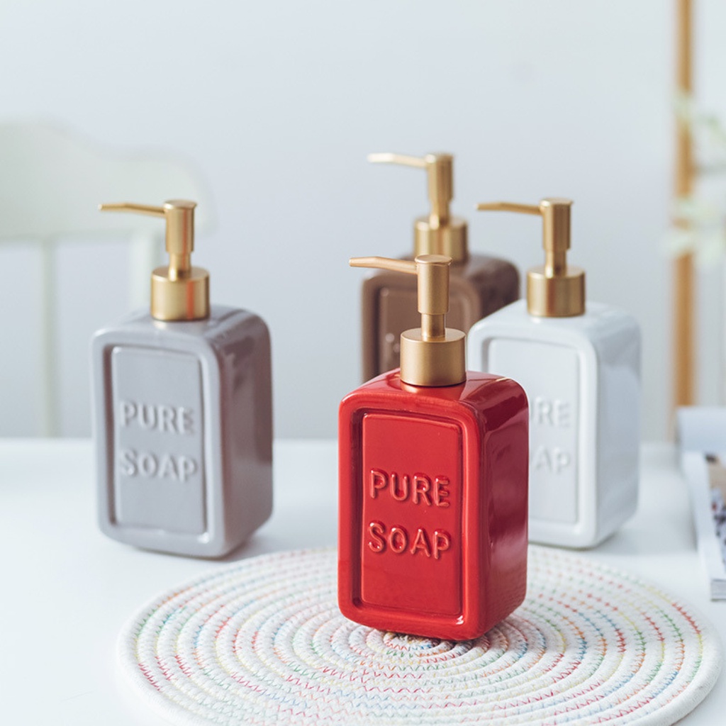 470ML Pompa Dispenser Keramik Sabun Cair Matt Pure Soap