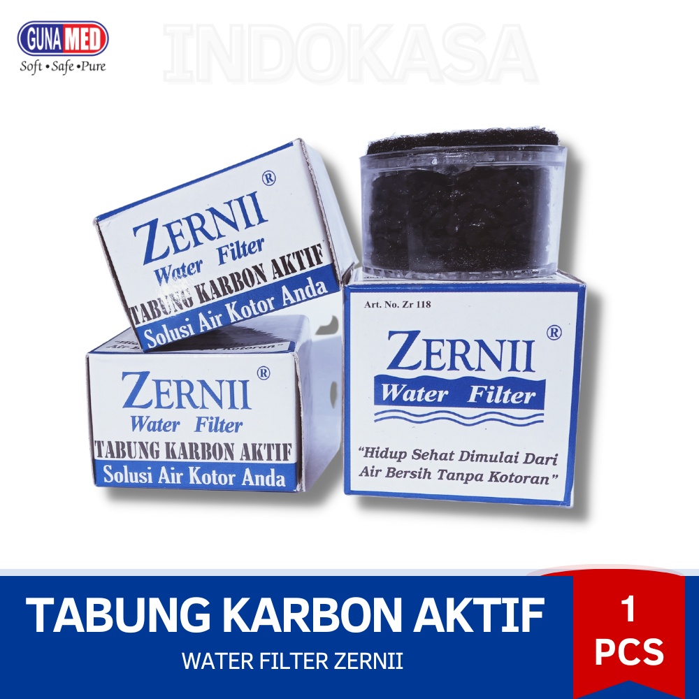 Refill Tabung Karbon Aktif Zernii &amp; Kapas Alami Penyaring Air