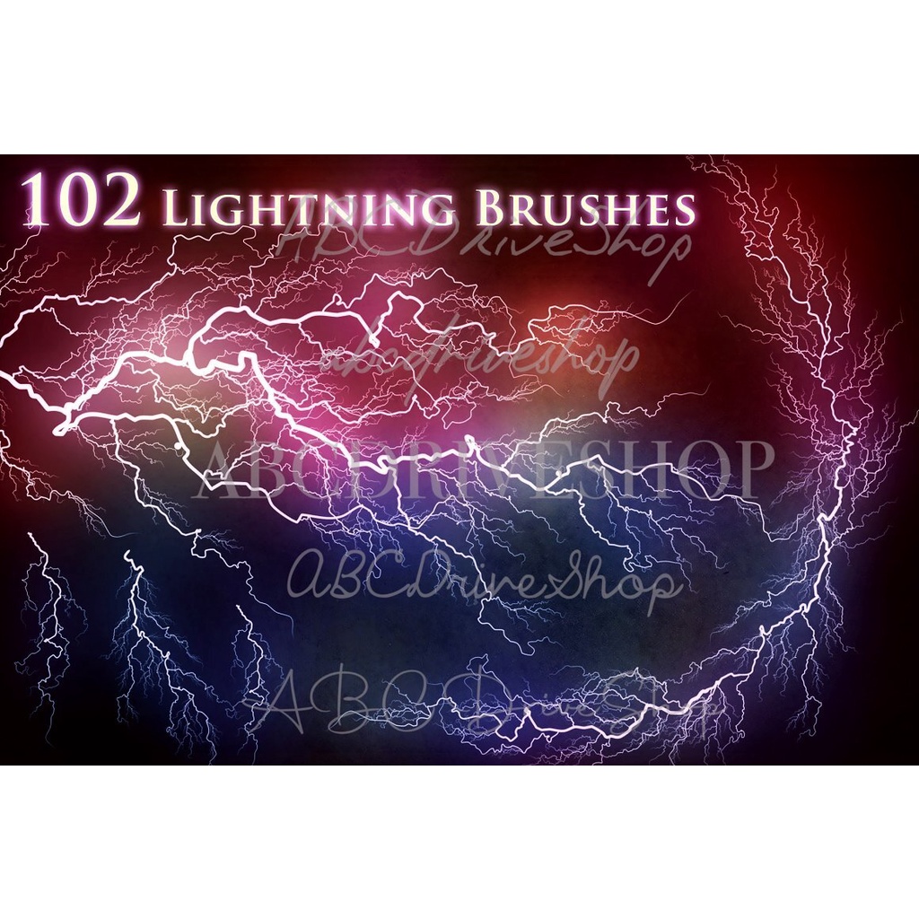 Procreate Brush - 102 Lightning Brushes