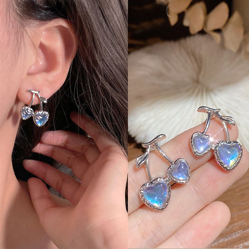 Anting Cherry Manis Ear Studs Serbaguna Untuk Cewek Keren