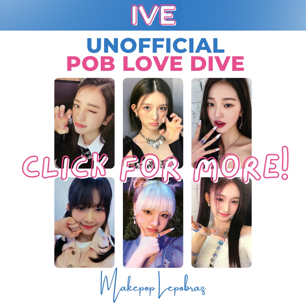 [PC ALBUM REPLIKA] IVE POB LOVE DIVE YUJIN GAEUL WONYOUNG REI LIZ LEESEO