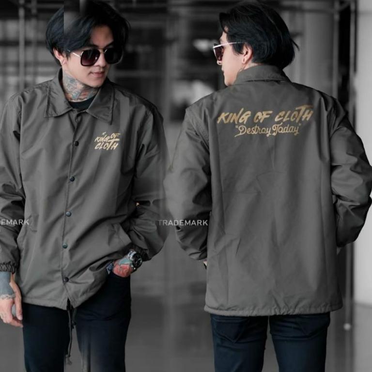 BIG SALE JAKET WINDBREAKER INDIGO KING OF CLOTH - COACH PARASIT JAPAN SIMPLE PRIA WANITA CASUAL SPOR