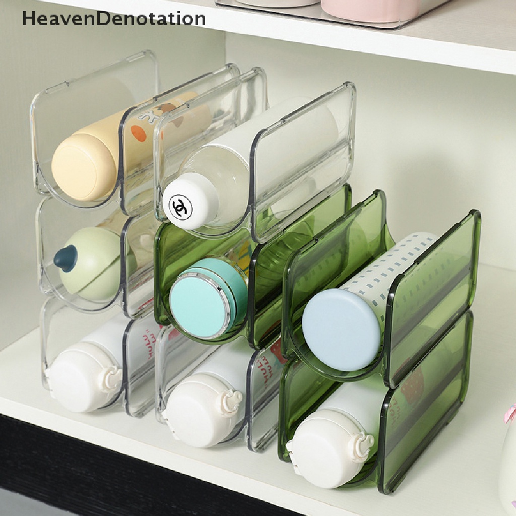 [HeavenDenotation] Botol Air Organizer Kreatif Tempat Penyimpanan Lemari Anggur Dapat Ditumpuk Rak Anggur HDV