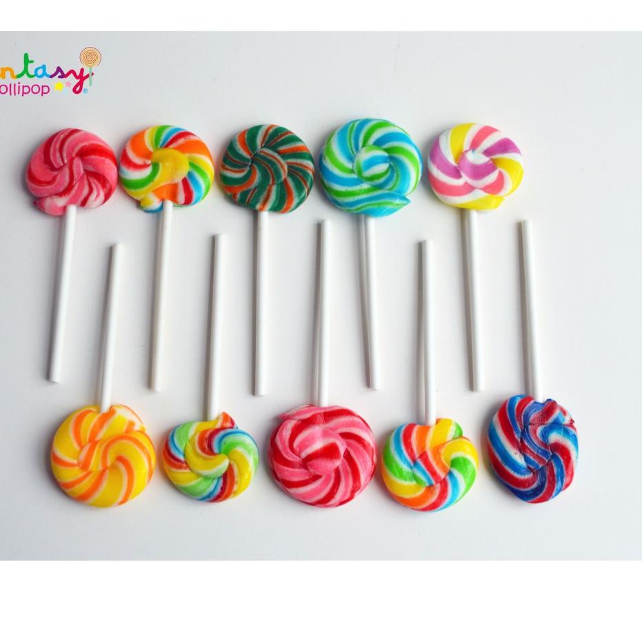 

♘ FANTASY Lollipop Lolly Bundar Mini 1 pack (10 pcs) ◊