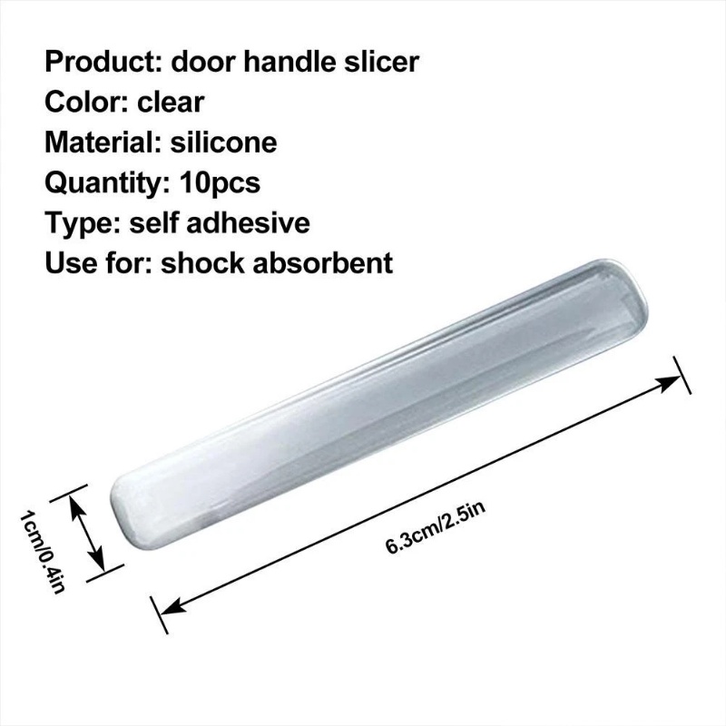 Strip Perlindungan Anti Gores Pinggiran Pintu Mobil Invisible Clear Silicone Door Anti-Tabrakan Stiker Strip Pelindung Silencing Tanpa Jejak Untuk Pintu Dinding Lemari Furniture Mobil