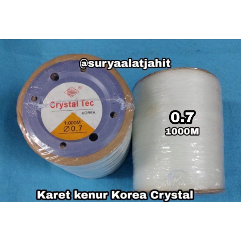 Tali Karet (0.7) 1000M Crystal Korea 1rol@1000M =rp.60.000/1Rol