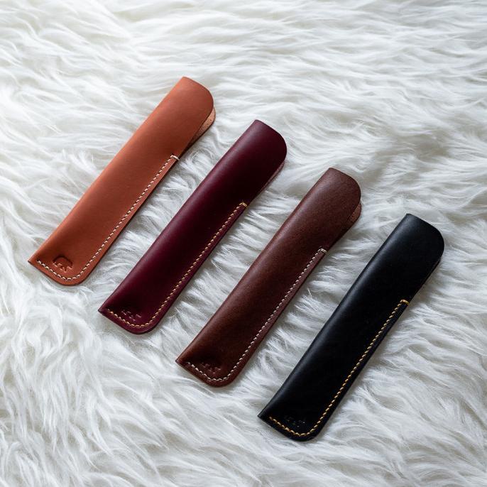

Leather Pen Sleeve, Pen Case, Fountain Pen Case, tempat pensil kulit