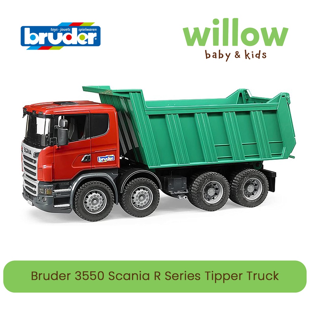 Diecast Truk - Bruder Scania R Series Tipper Truck