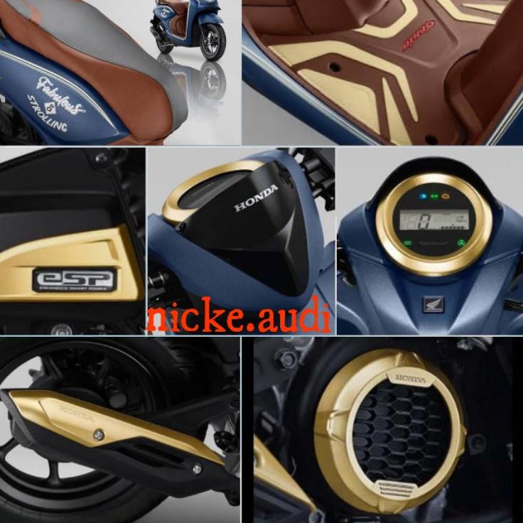 Miliki  Aksesoris Genio 2022 Gold Emas Original Honda .. ..