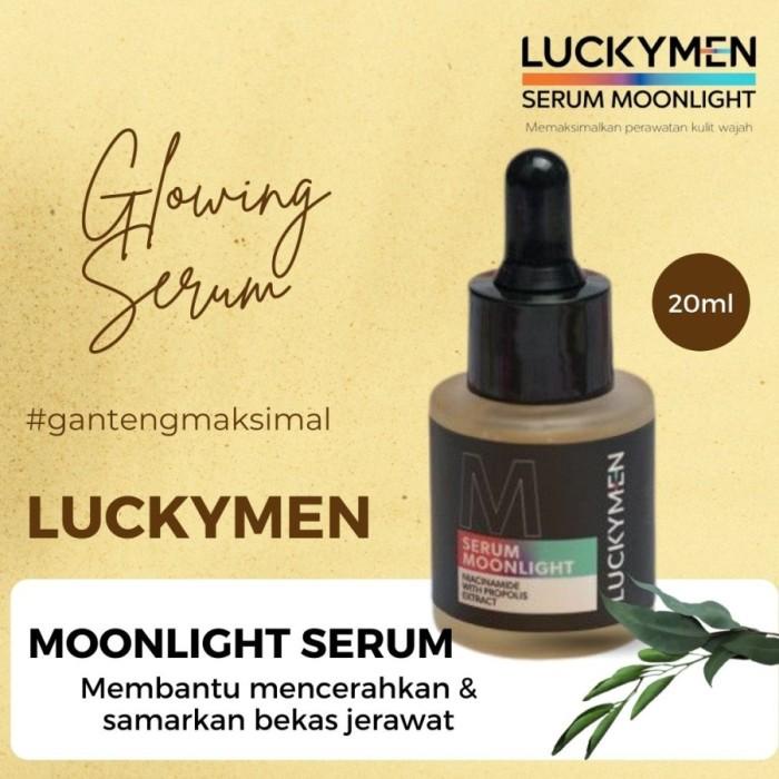 LUCKYMAN Serum Pria Moonlight - Mencerahkan dan Mengobati Jerawat-1pcs