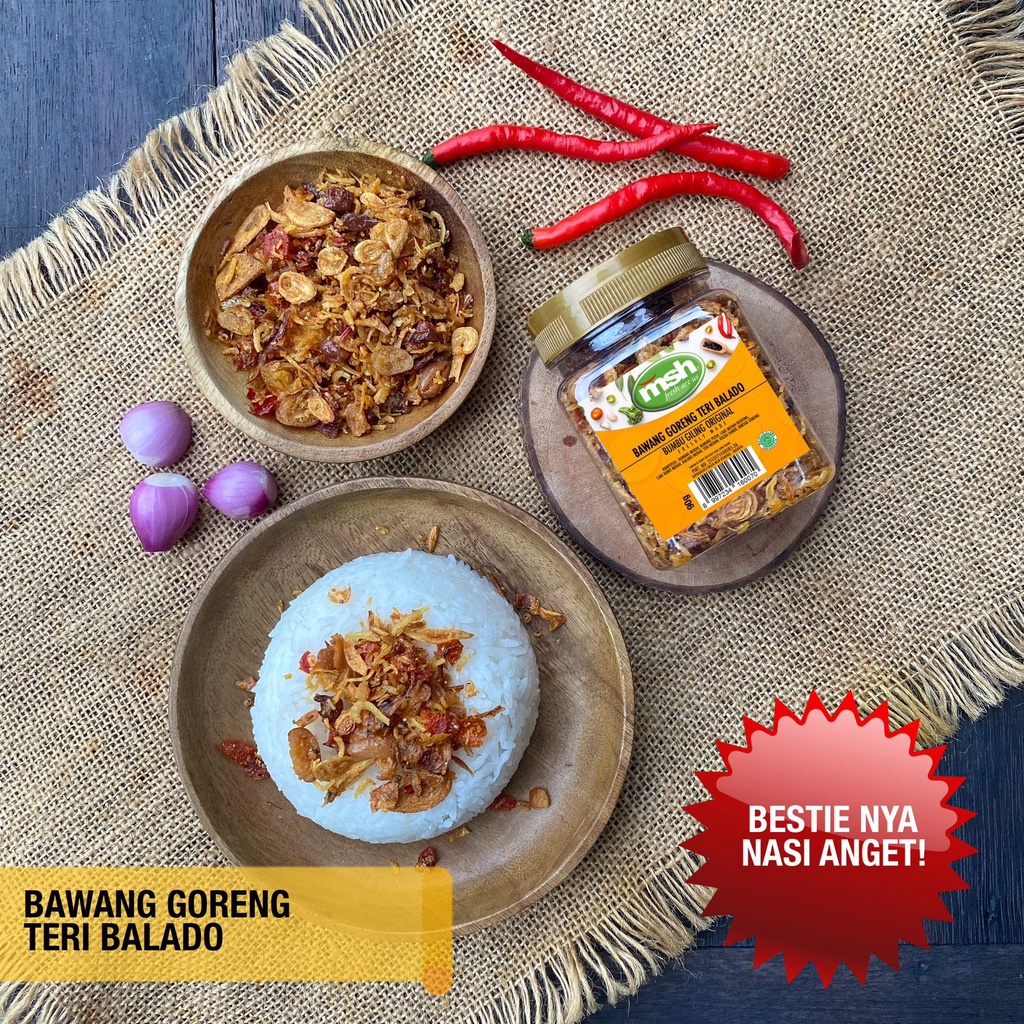 

MSH Bawang Goreng Teri Balado 90g