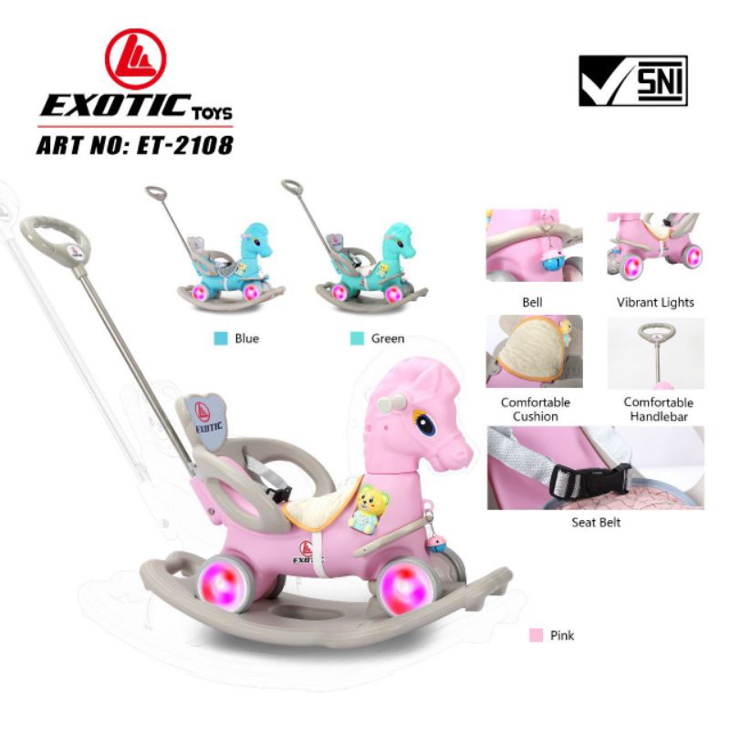 Mainan anak kuda - kudaan Exotic ET-2108/ET-2110 Model Kuda/MOLION M1005/M1001/M1006