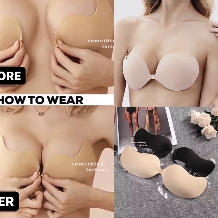 ✔ Backless Self Adhesive Push Up Angel Bra Tempel BH Pushup Backless Invisible V Bra Wing Strapless