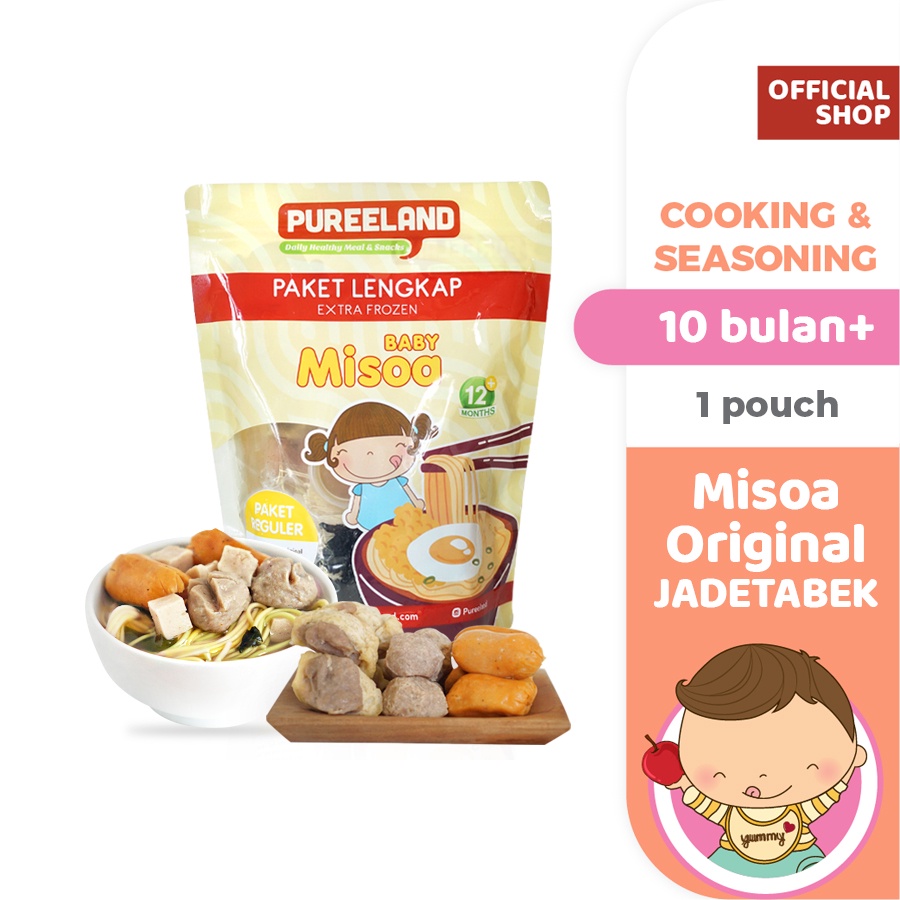 Jual Pureeland Sup Misoa Paket Topping Baby Noodle Soup With Topping Mpasi Bayi Organik