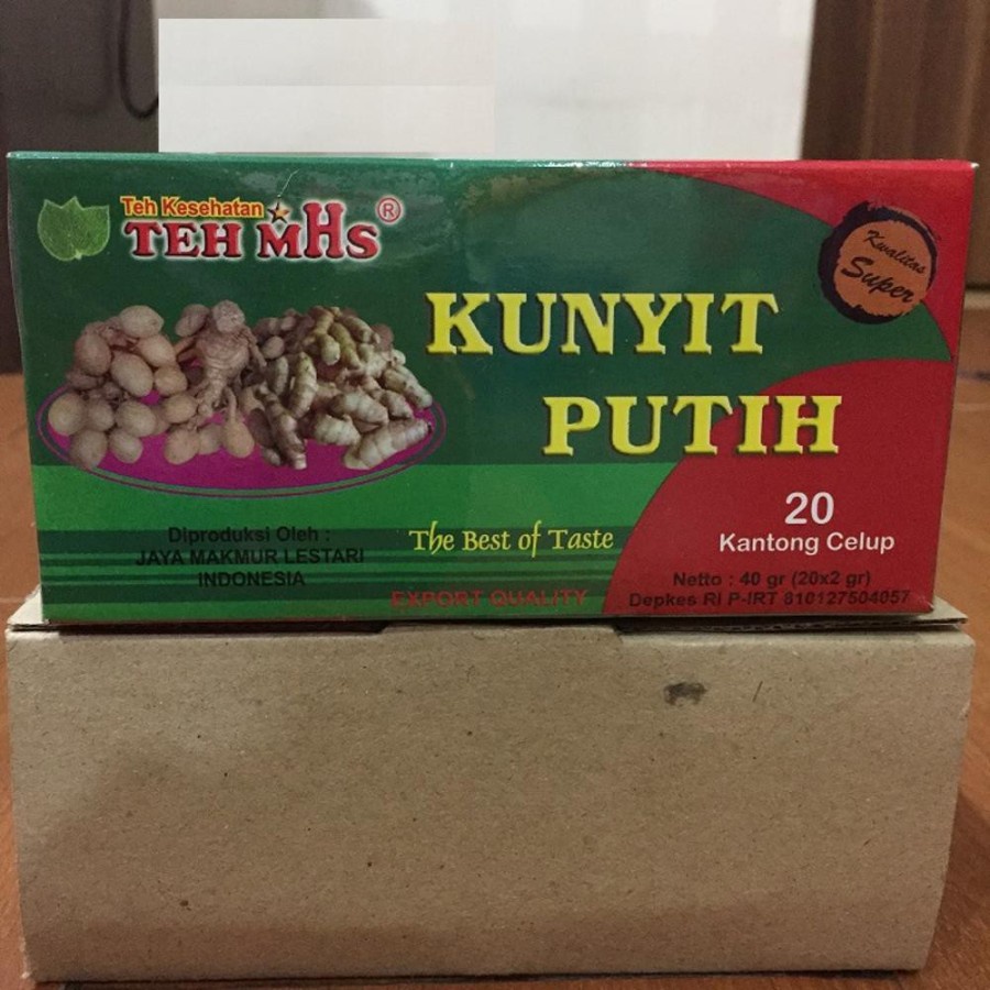 TEH MHS KUNYIT PUTIH TEH HERBAL 100% NATURAL