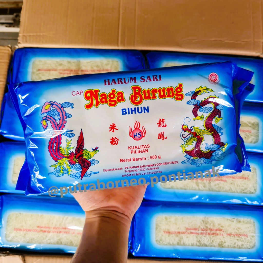 

Bihun Naga Burung 500gr Harum Sari / Bihun Beras / Bihun Jagung / Rice Vermicelli