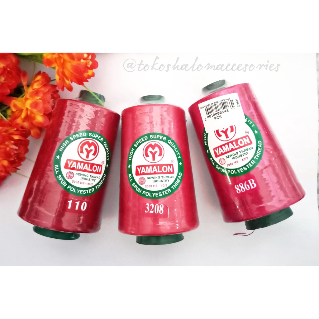 Benang Jahit Besar YAMALON 500/ benang yamalon 5000 yard - Merah 110